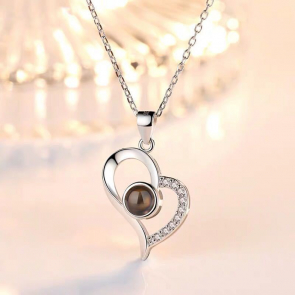 Lover Heart 100 Languages Projection Necklaces 