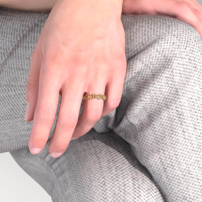 Gold Port Ring