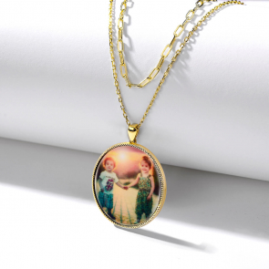 Personalized Photo Multilayer Necklace