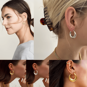 Fashion Minimalist Hollow Earrings