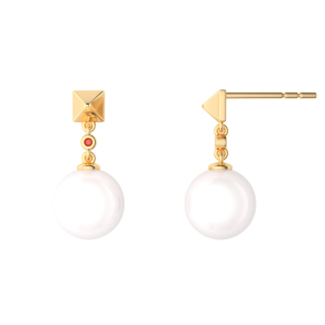 Geometric Pearl Earrings Girl