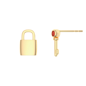 Love Lock Stud Earrings 