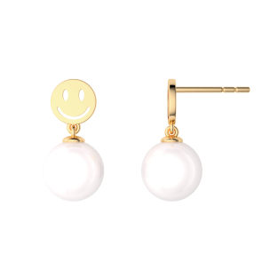 Smiley Pearl Earrings For Wowen