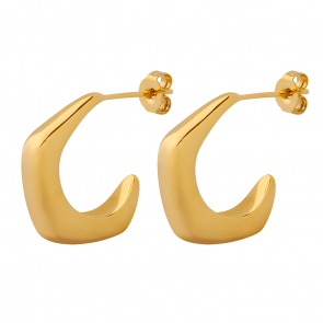 C-Shaped Design Earrings