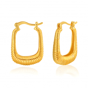 Vintage hoop twisted hoop earrings