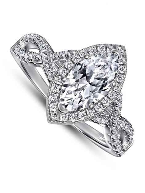 Marquise Moissanite Ring For Women