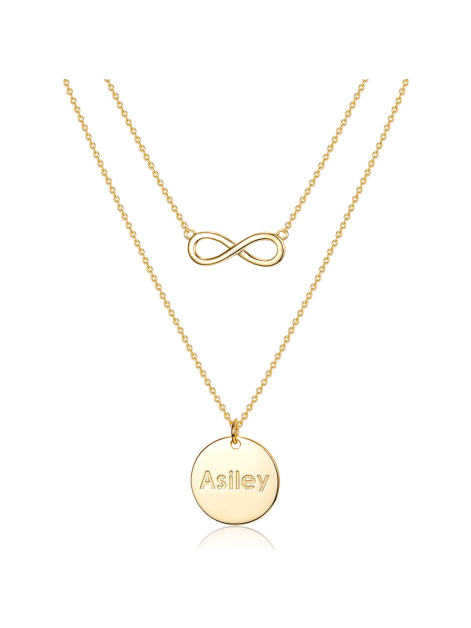 Asiley Custom Eternal Love Layered Necklace For Her