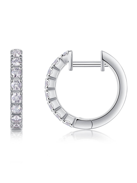 ASILEY Moissanite 0.56CTW Hoop Earrings