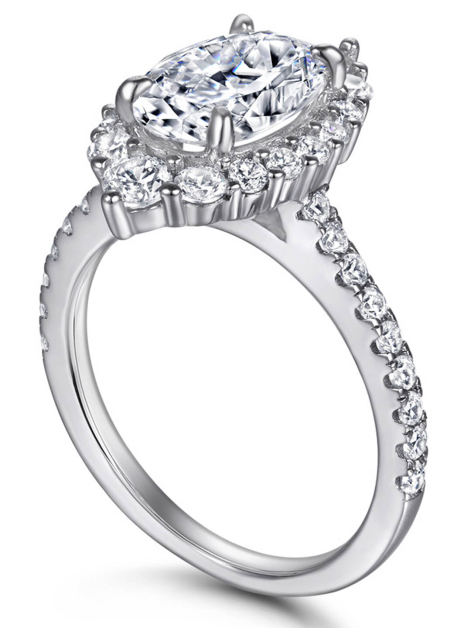 Oval Moissanite Ring For Women