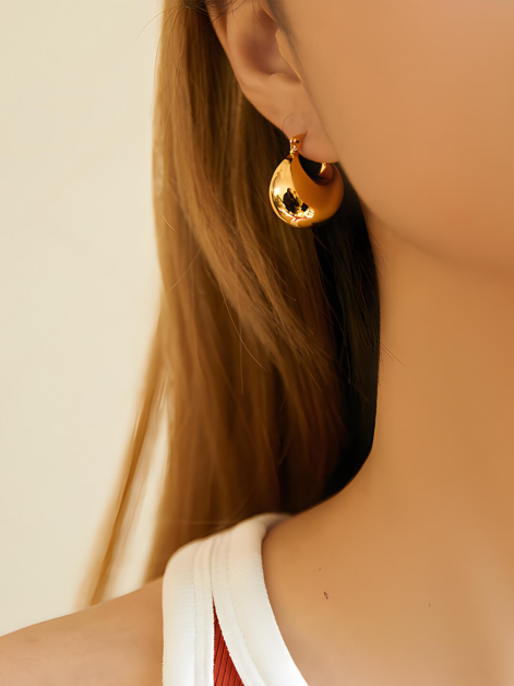 Classic Hollow Ball Metal Earrings