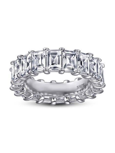 Eternity Radiant Moissanite Wedding Band 15.2CTW