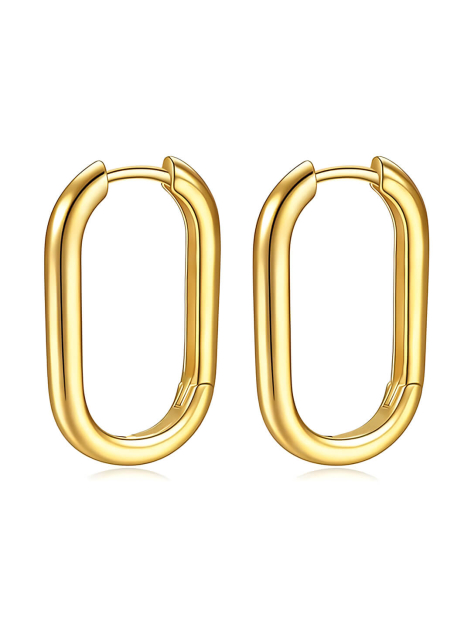 Fashionable Oval High-End Earrings
