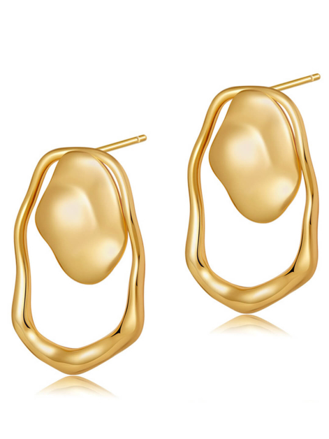 Irregular Pleated Earrings