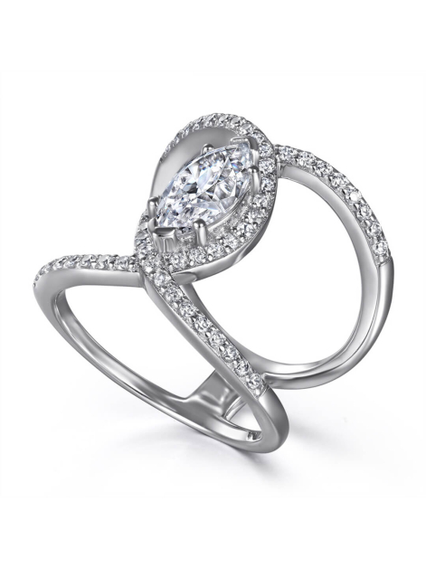 Marquise Cut Moissanite Ring 