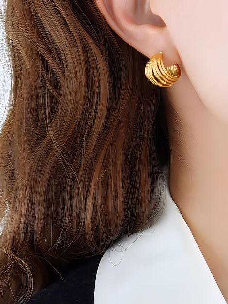 Metal Style Hollow Earrings