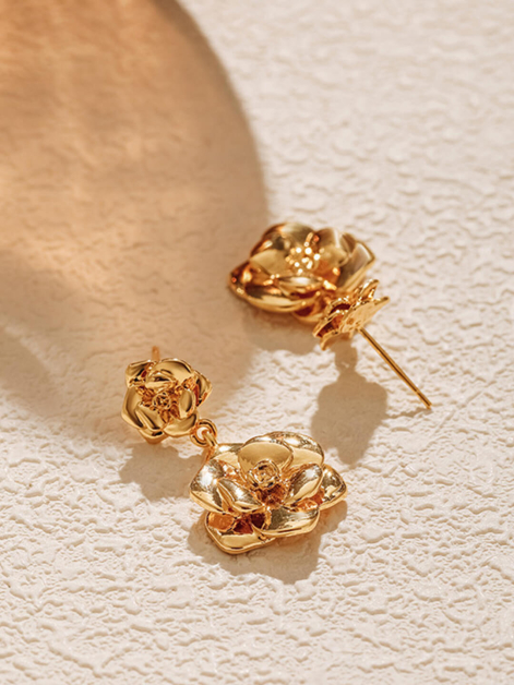 Rose Design Earrings 