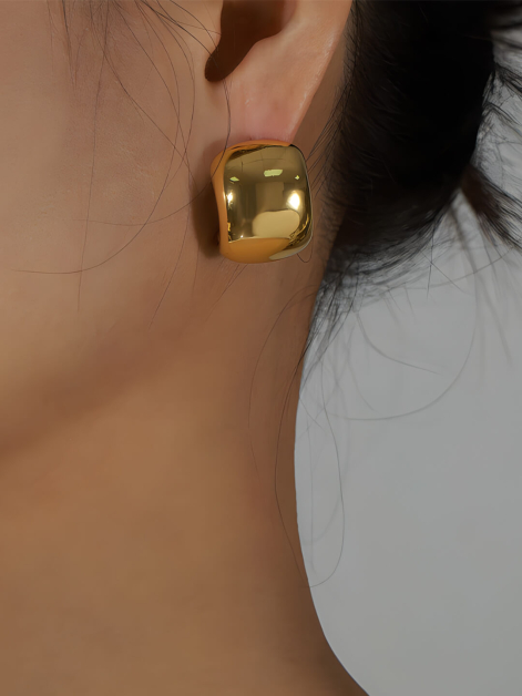 Simple C-Shaped Earrings
