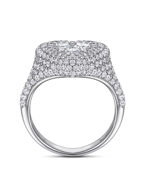 Heart Moissanite Ring In 925 Sterling Silver