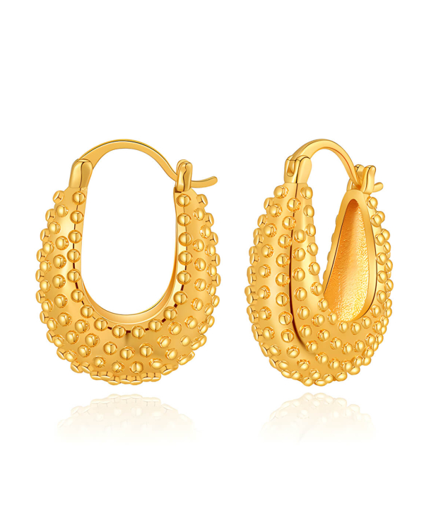 Twisted Hoop Vintage Earrings