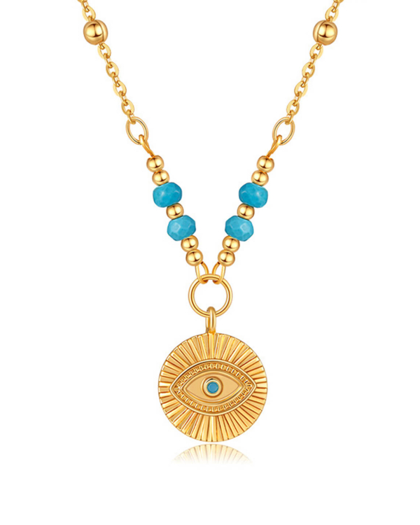 Women's Gold Evil Eye Necklace