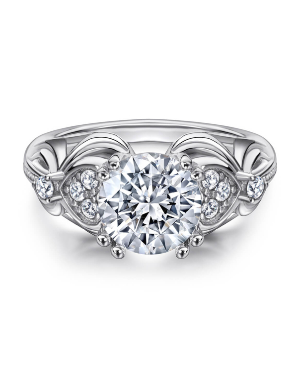 Round Moissanite Ring For Women