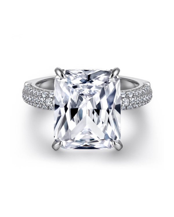 Radiant Cut Moissanite Ring For Women 