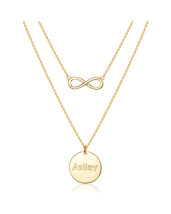 Asiley Custom Eternal Love Layered Necklace For Her