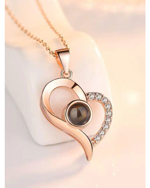 Lover Heart 100 Languages Projection Necklaces 