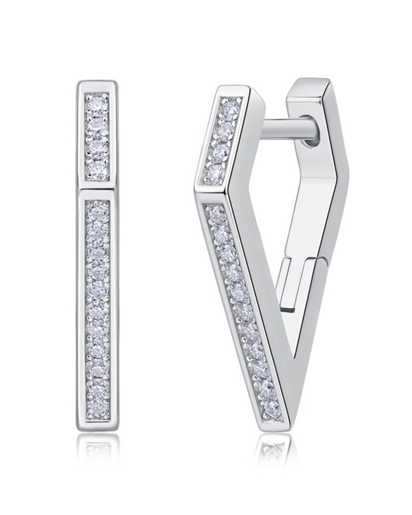 ASILEY Moissanite Everyday Hoop Earrings