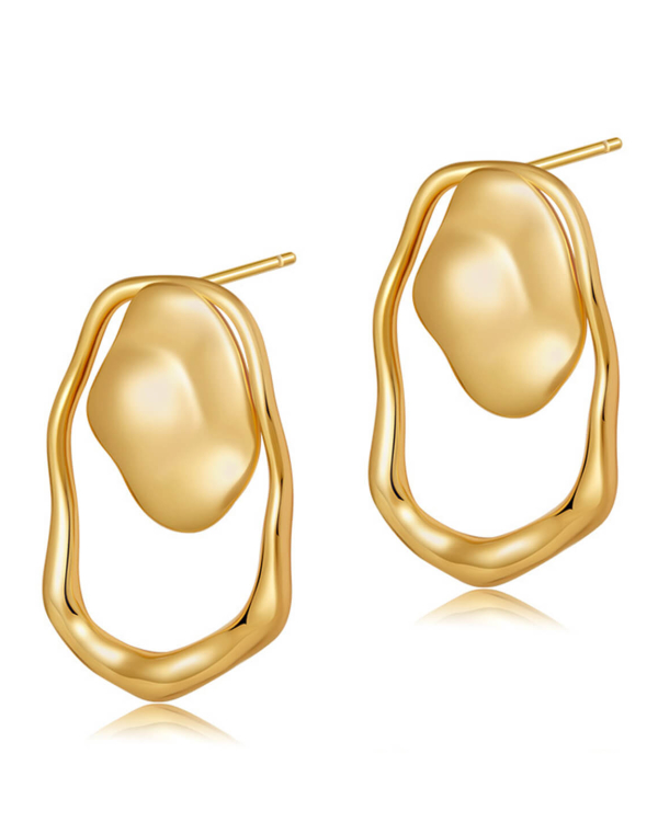 Irregular Pleated Earrings