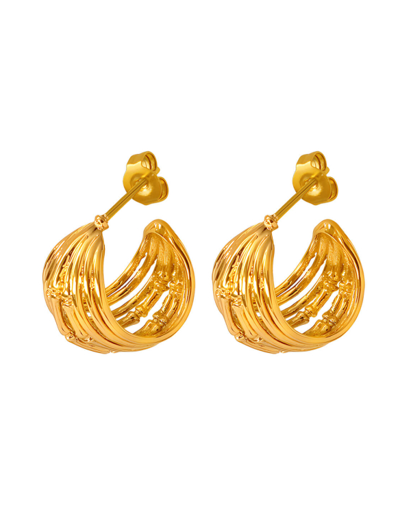 Metal Style Hollow Earrings