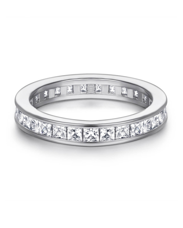 Princess Moissanite Wedding Ring