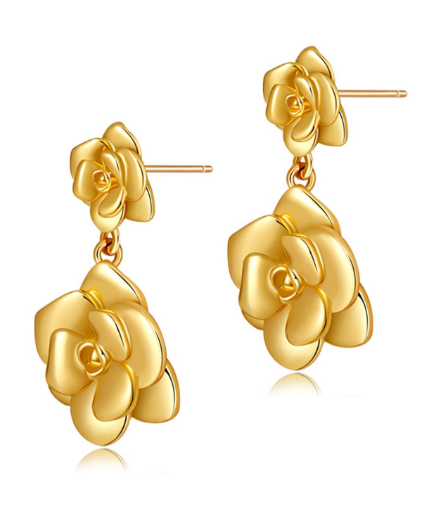 Rose Design Earrings 