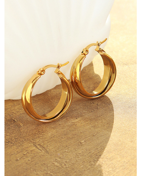 Cold Style Double U Shape Earrings