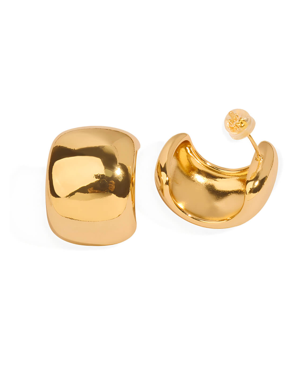 Simple C-Shaped Earrings