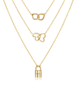 Asiley Custom Engravable Forever Layered Necklace Set