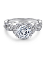 Round Cut Moissanite Ring