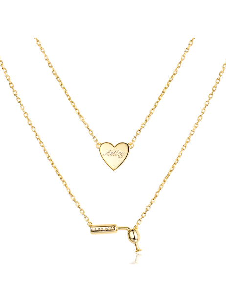  Wine Glass Layered Necklace For Women