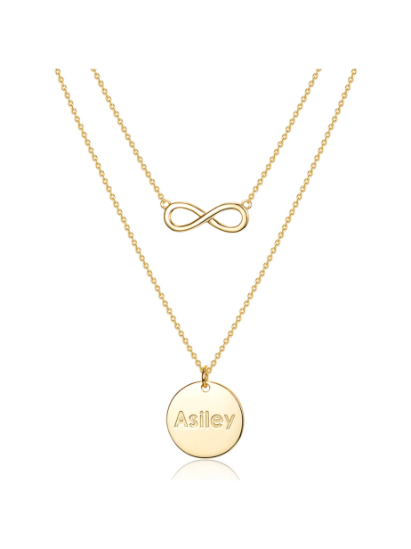 Asiley Custom Eternal Love Layered Necklace For Her