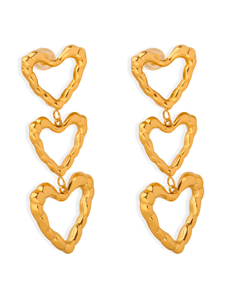 Irregular Heart Shaped Earrings