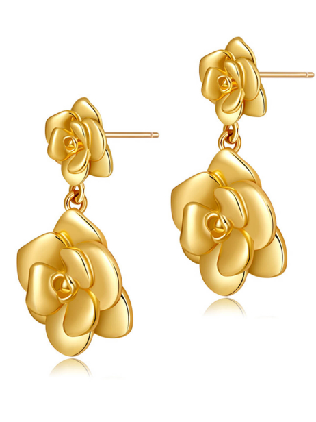 Rose Design Earrings 